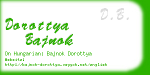 dorottya bajnok business card